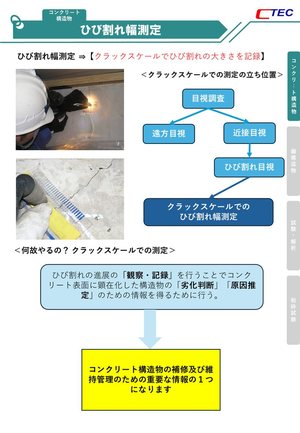 ひび割れ幅測定 の解説図